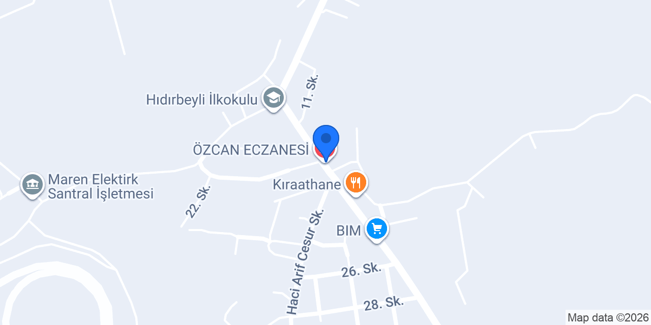 ÖZCAN ECZANESİ konumu