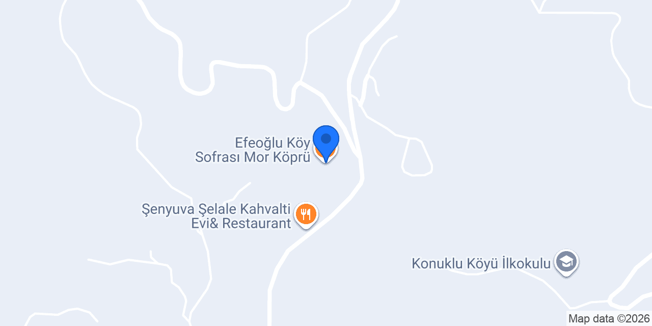 Efeoğlu Köy Sofrası Mor Köprü konumu