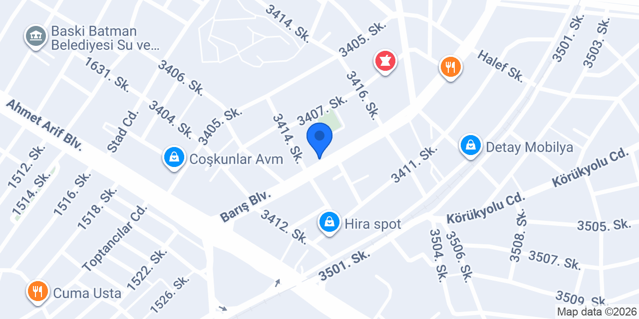Çınar elektrik konumu