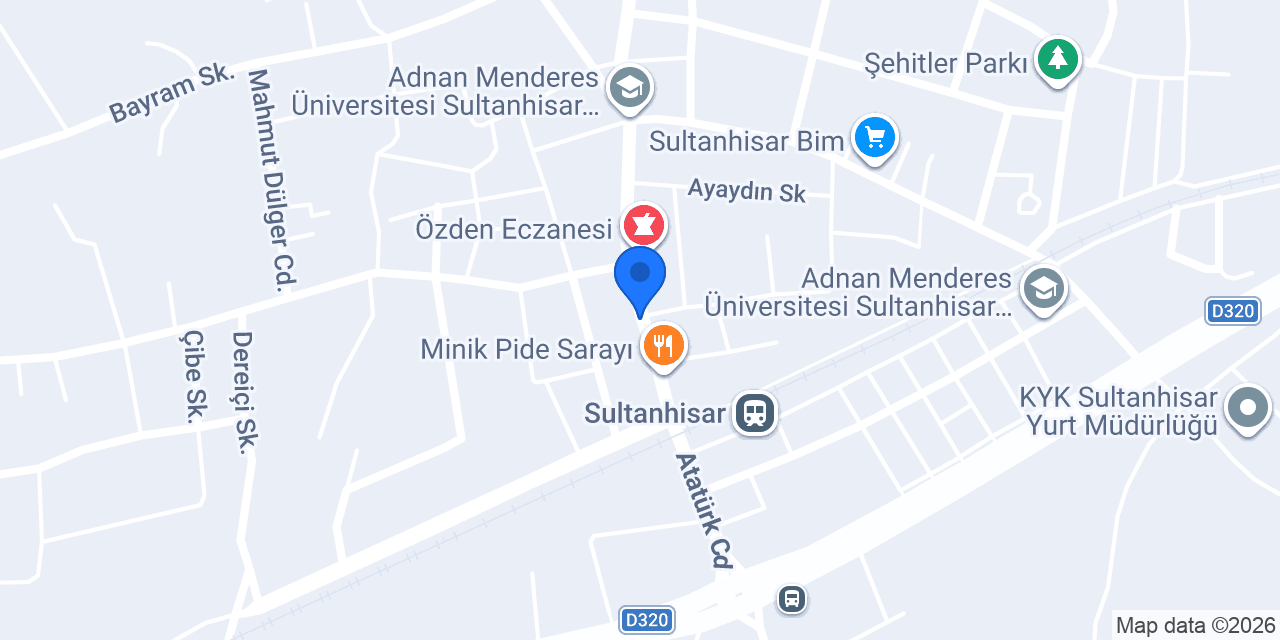 Ptt - Sultanhisar Şb. konumu