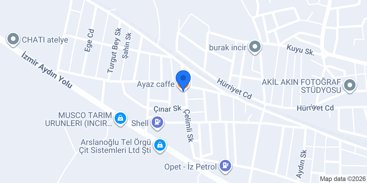 Ayaz caffe konumu