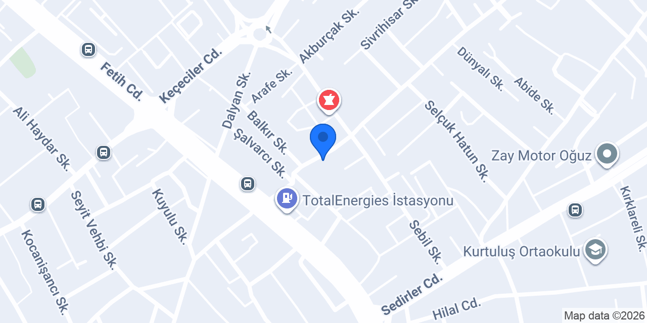 Harmancıoğlu Eczanesi konumu