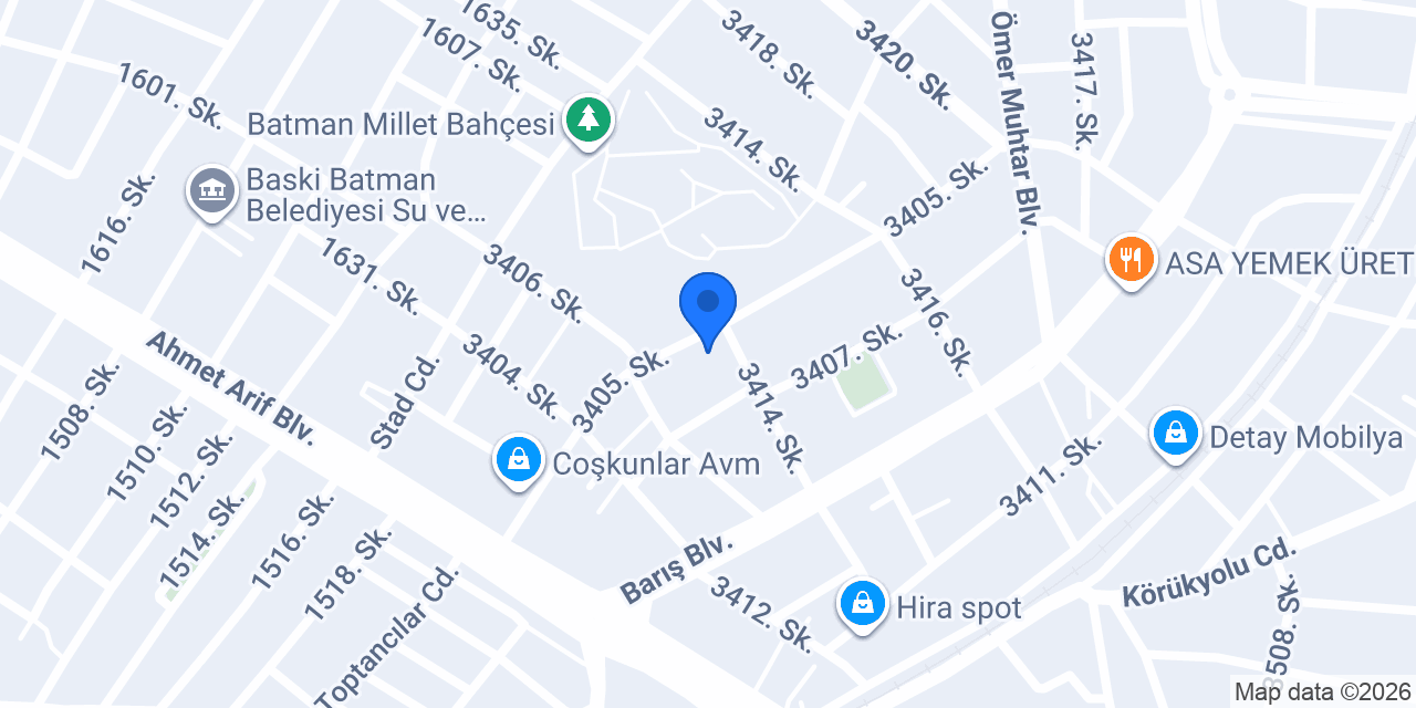 Şef Ocakbaşi konumu