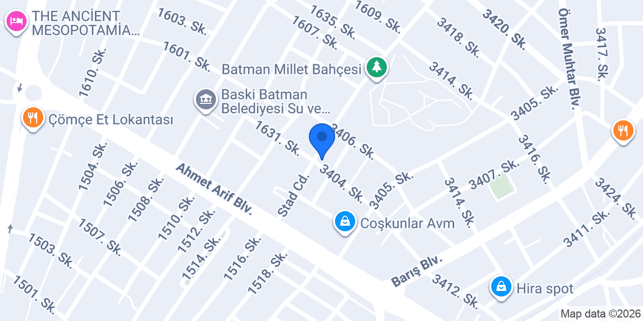 İbni Sina sağlık kabini konumu