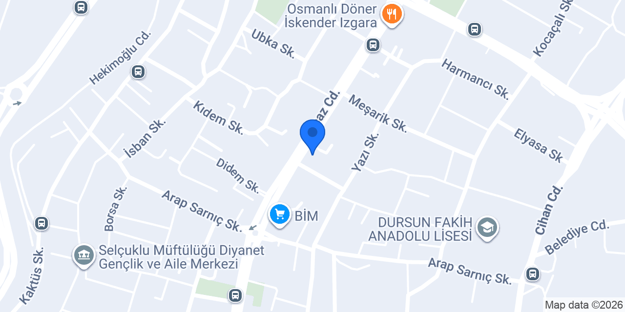 Şok Market konumu
