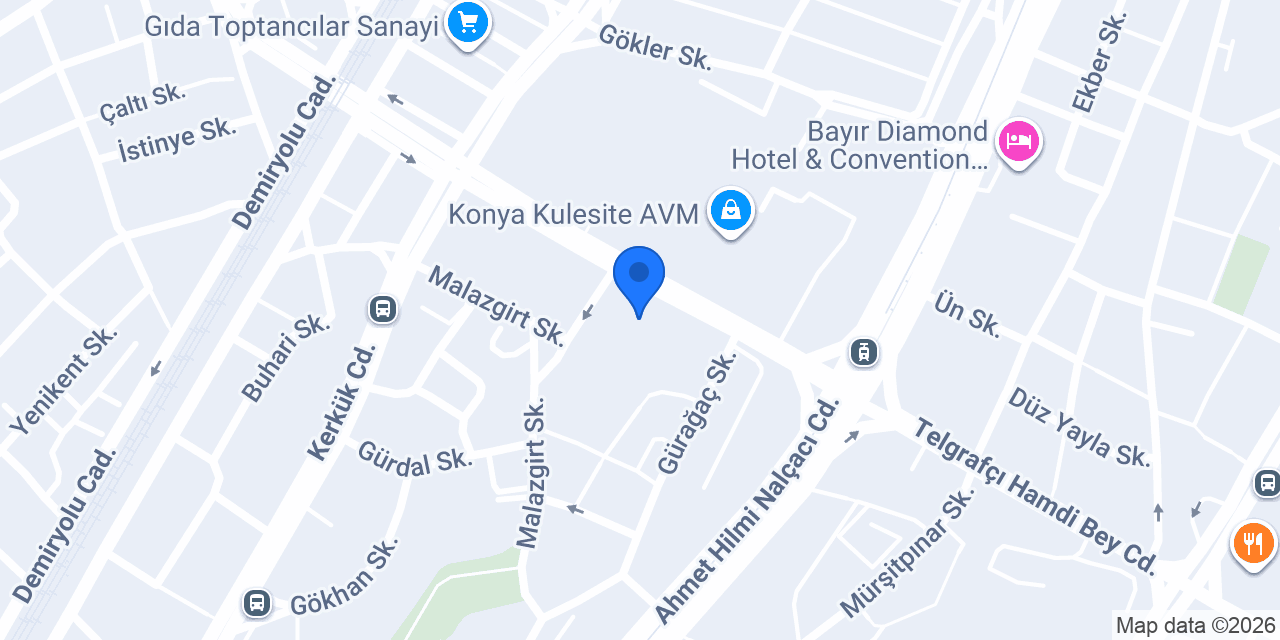 Odeabank - Konya Şubesi konumu