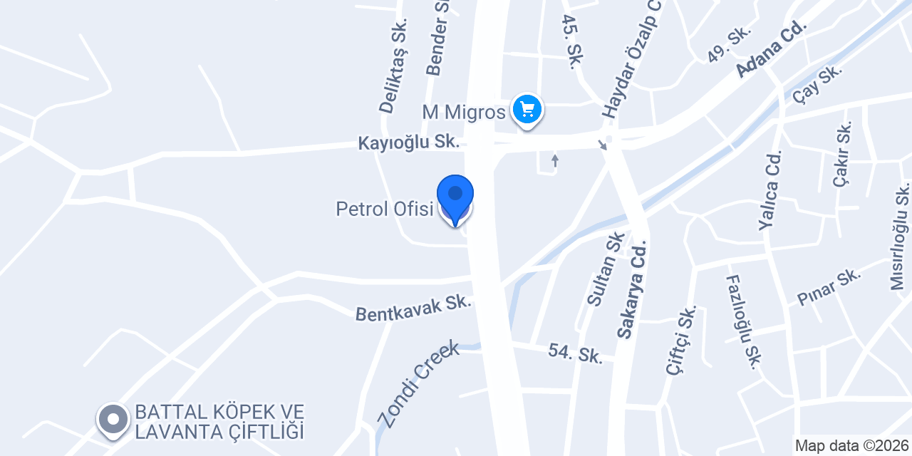 Petrol Ofisi konumu