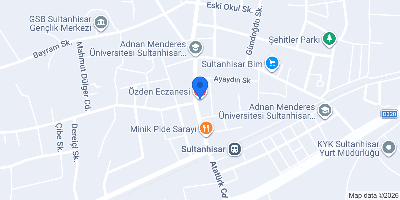 Özden Eczanesi konumu