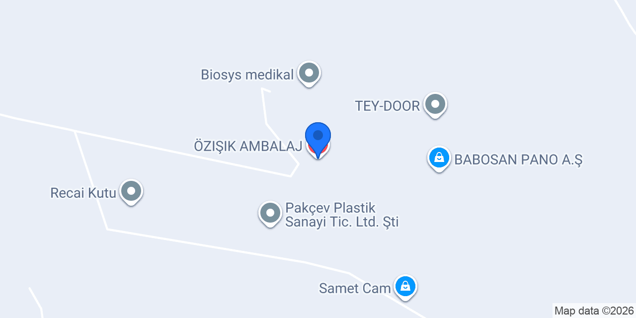 ÖZIŞIK AMBALAJ konumu