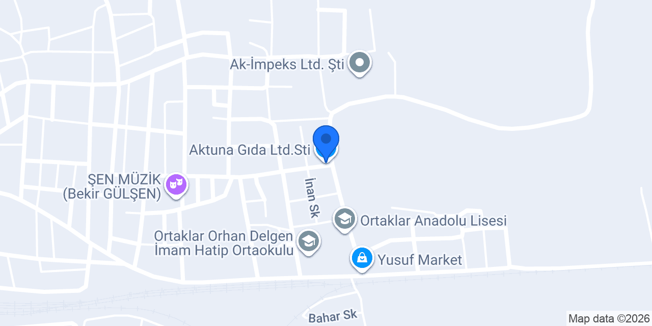 Aktuna Gıda Ltd.Sti. konumu
