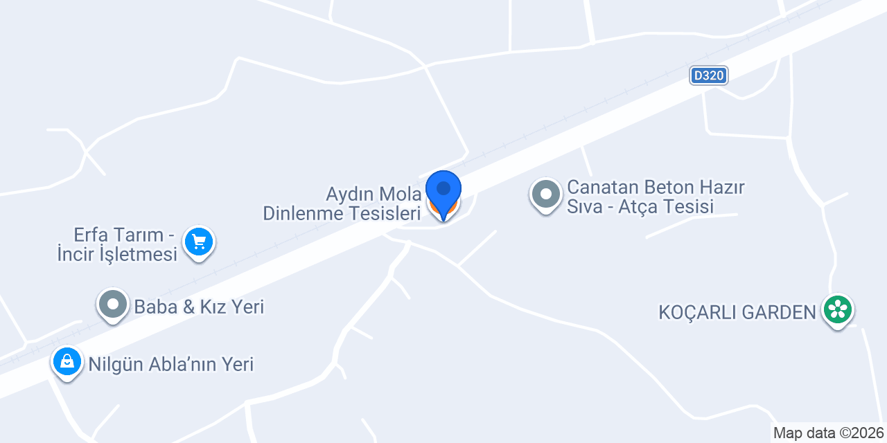 Aydın Mola Dinlenme Tesisleri konumu