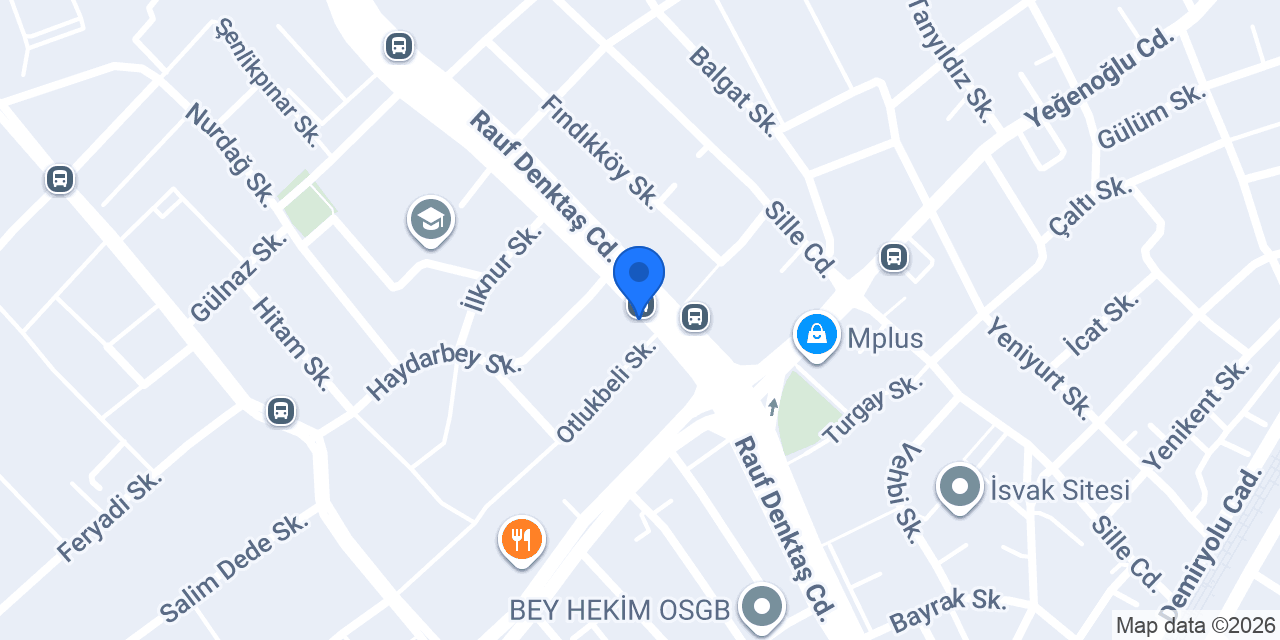 Damla Pastanesi konumu