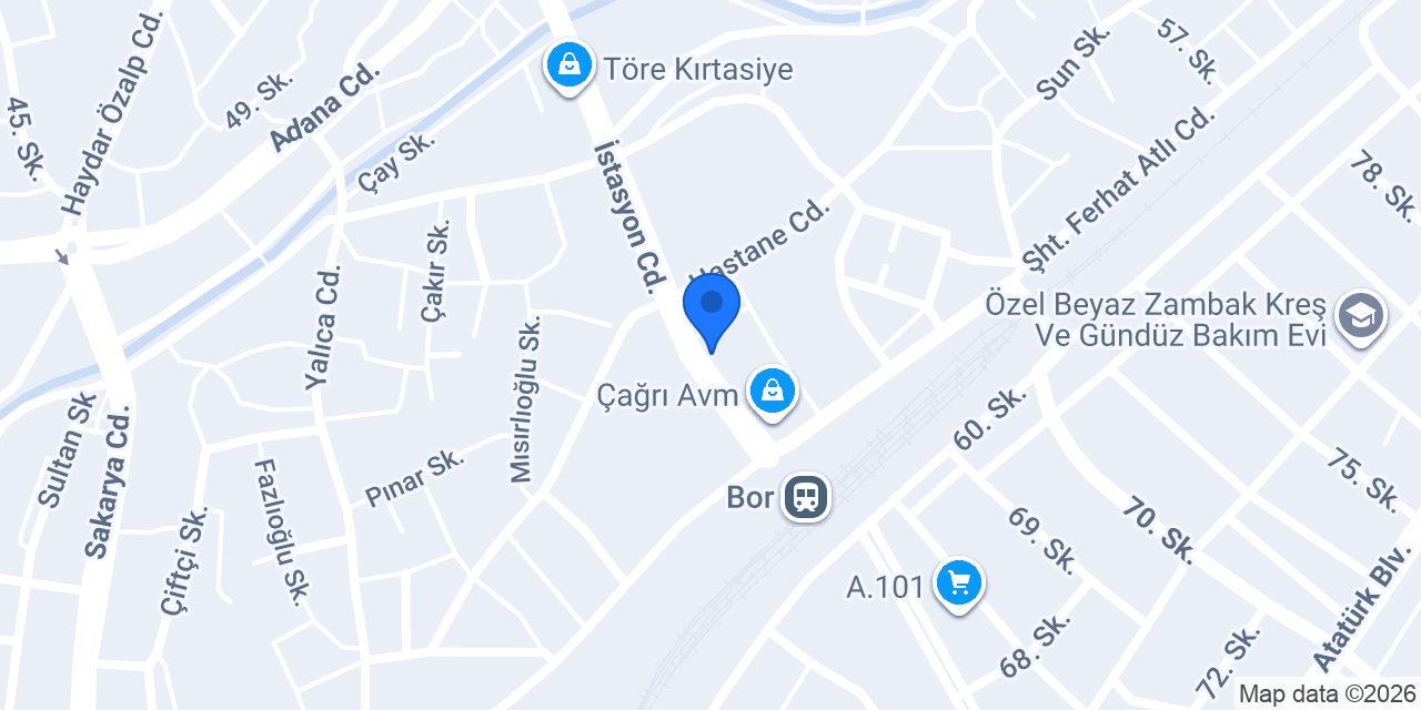 Niğde Bor Domino's Pizza konumu
