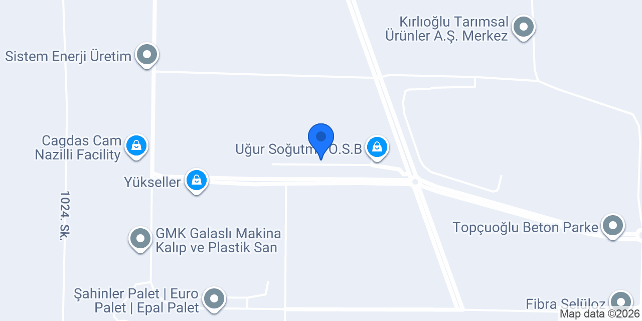 Su Üstünde Organize Sanayi Şubesi konumu
