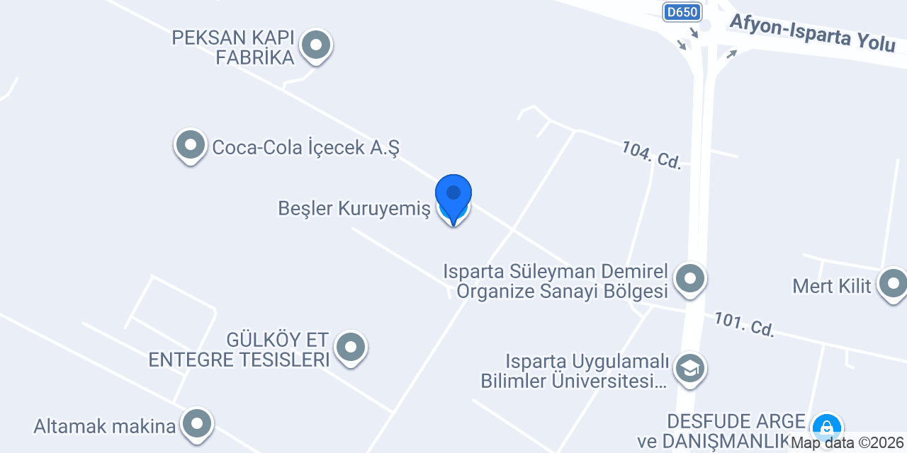 Beşler Kuruyemiş konumu