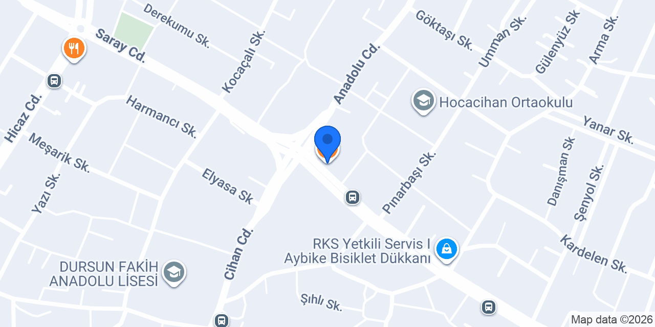 Terra Pizza - Selçuklu Akşemsettin konumu