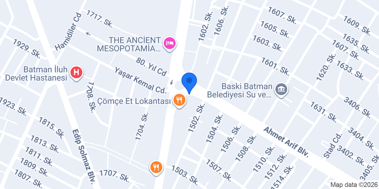 Batman Dörtyol taksi durağı konumu