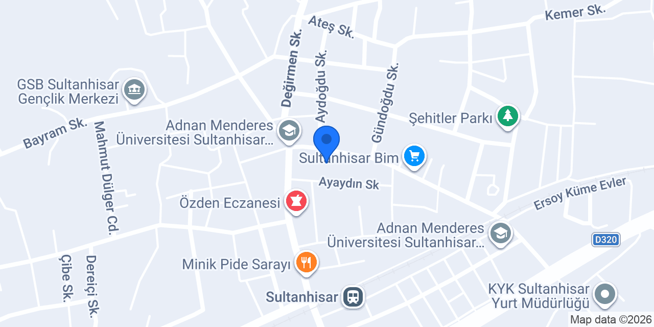 Sultanhisar Merkez Lokantası konumu