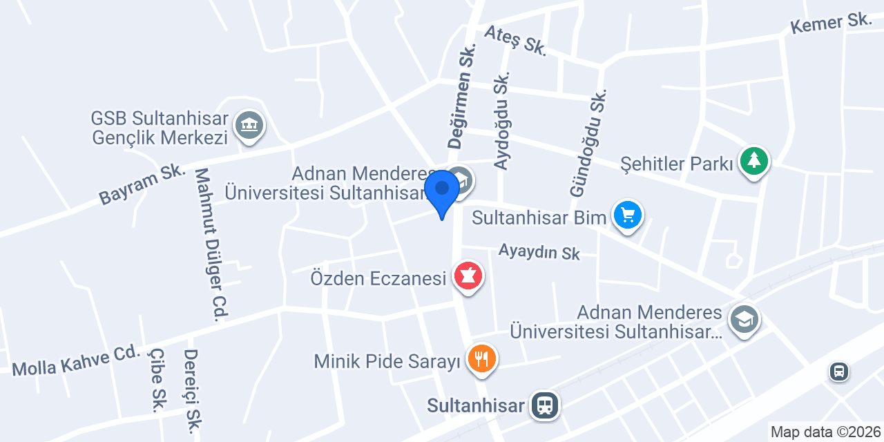 Halkbank Sultanhisar Şubesi konumu