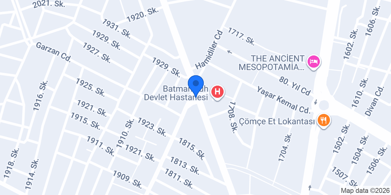 Batman Sağlık Taksi konumu