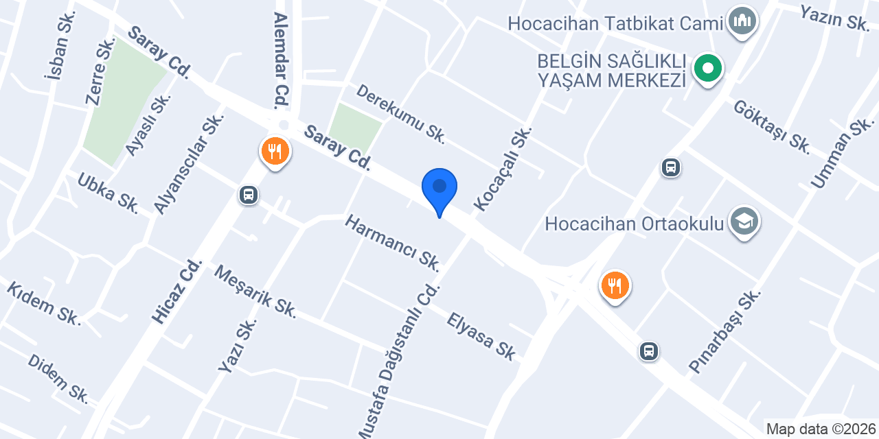 Kuafor BABACAN konumu