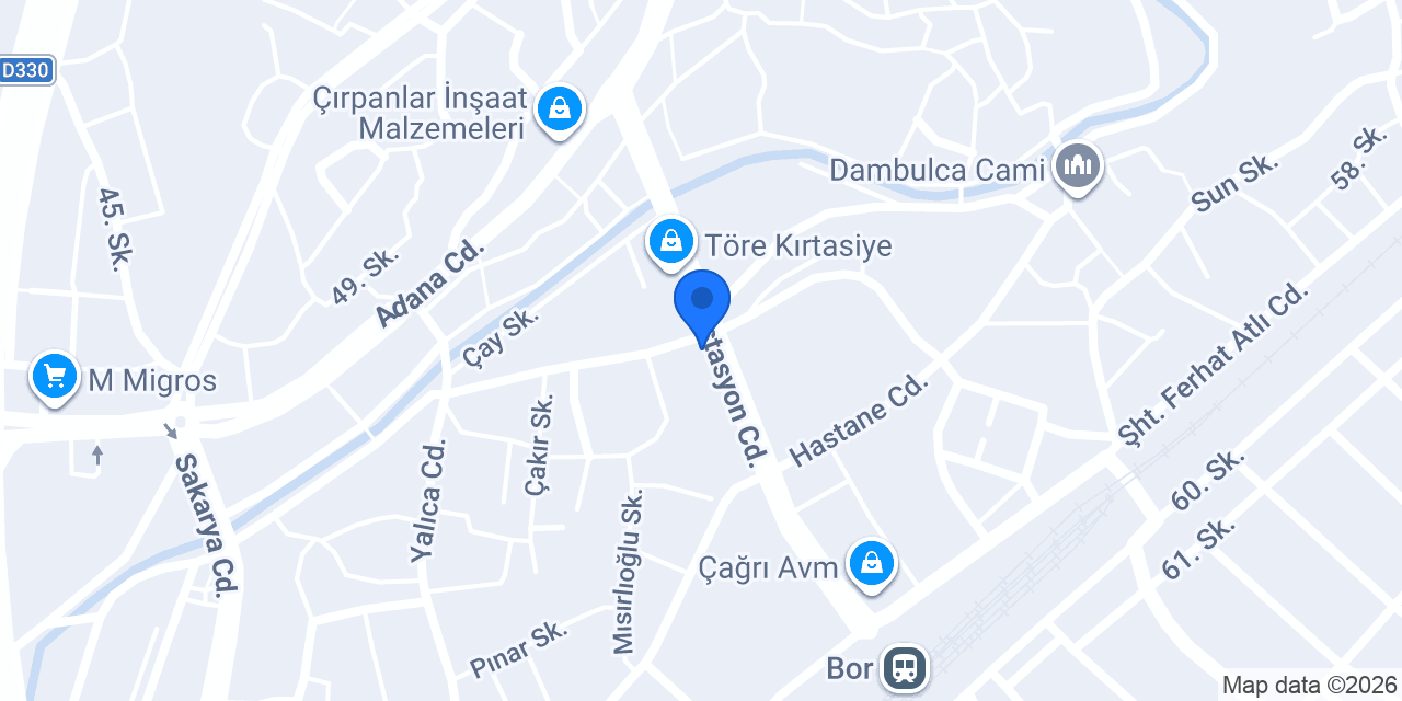 İŞLER KİTABEVİ BOR ŞUBE konumu