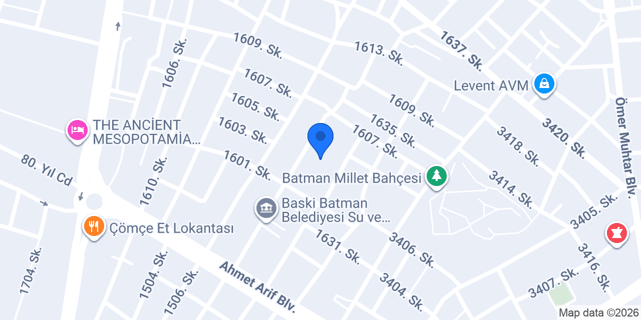 Batman Petrol Ortaokulu konumu