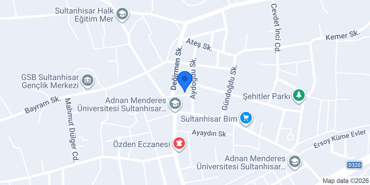 Sultanhisar Belediyesi konumu