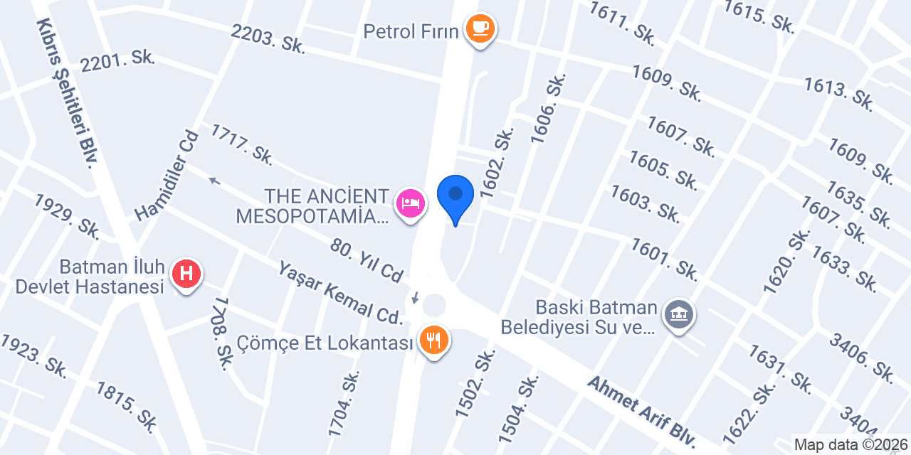 Katılımevim Batman Şube konumu