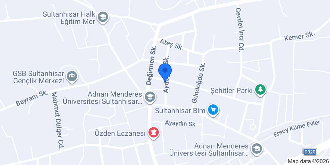 Nysa Motorlu Taşıtlar Sürücü Kursu konumu