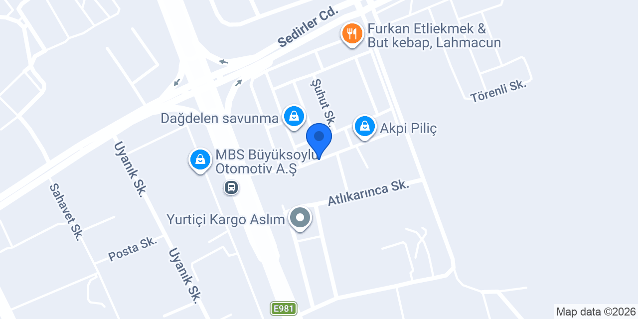 ÇETİN METAL ÇÖP KOVASI konumu