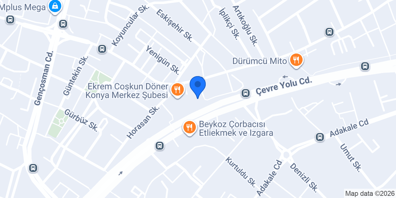 KONYA AVİZE ATÖLYESİ konumu