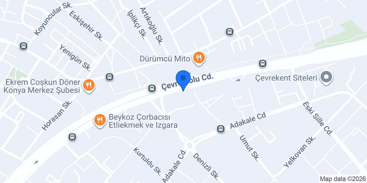 Aktekin Avize | Konya Avize Mağazası konumu