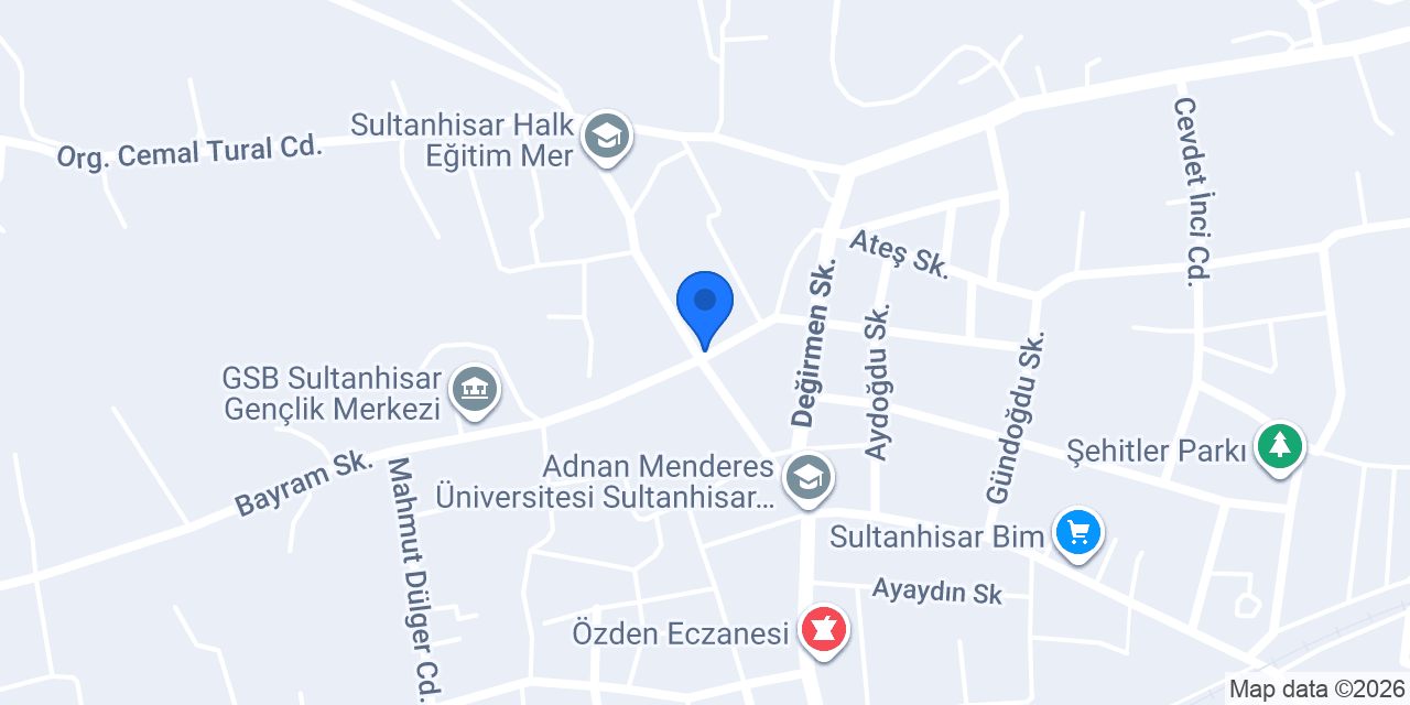 EBRAR APERATİF - Sultanhisar Aperatif konumu