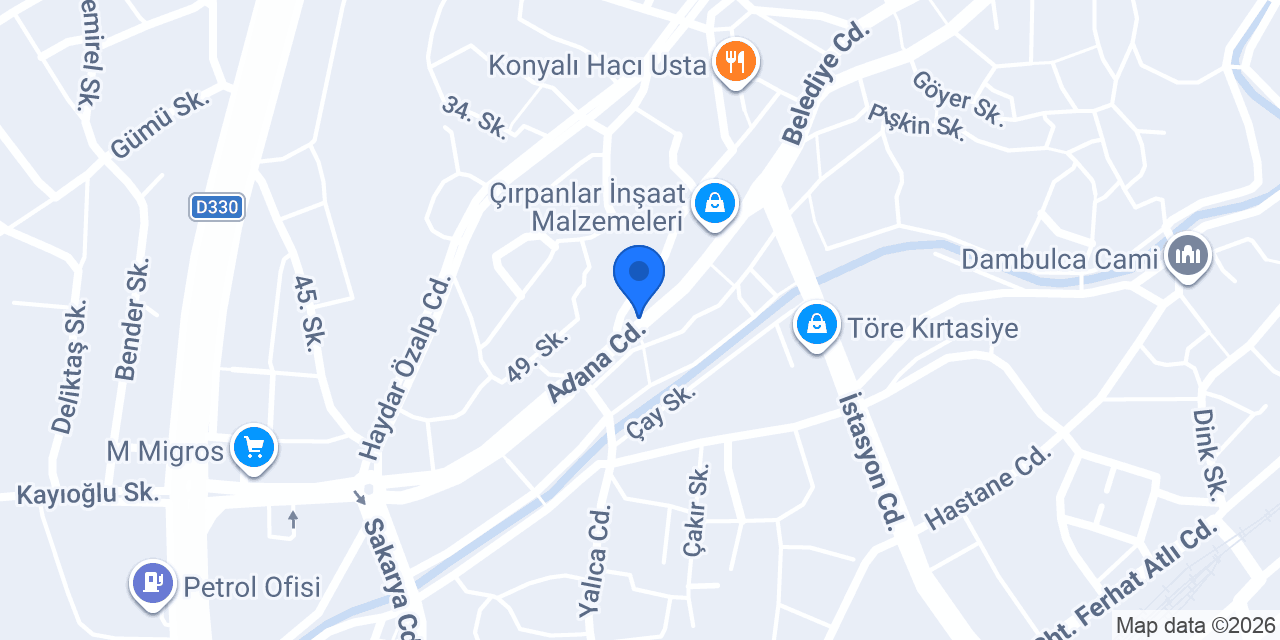 Orhanlar Ticaret konumu