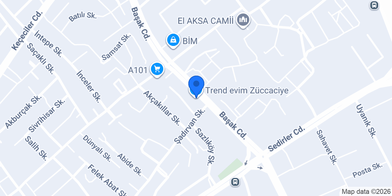 Trend evim Züccaciye konumu