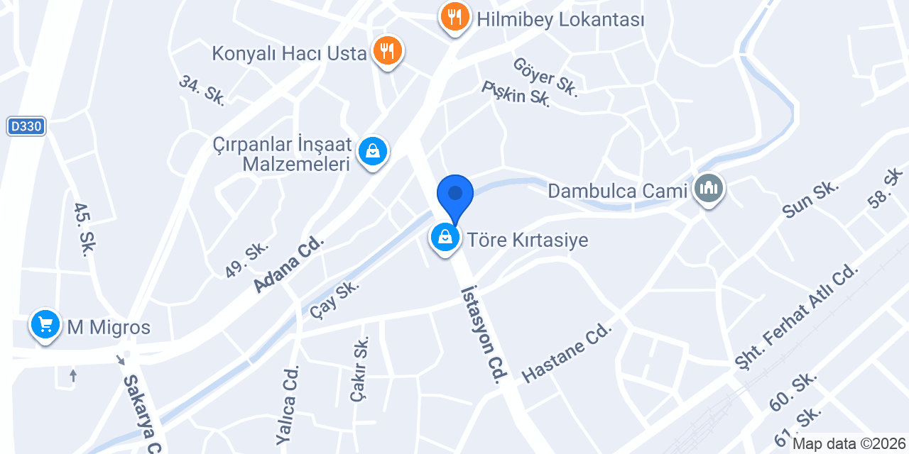 Gelincik Pastanesi konumu