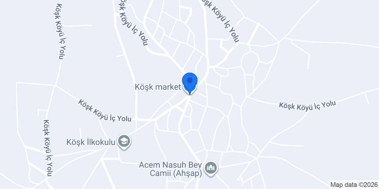 Köşk market konumu