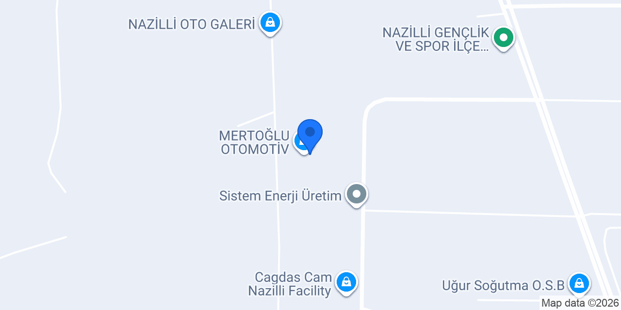 MERTOĞLU OTOMOTİV konumu