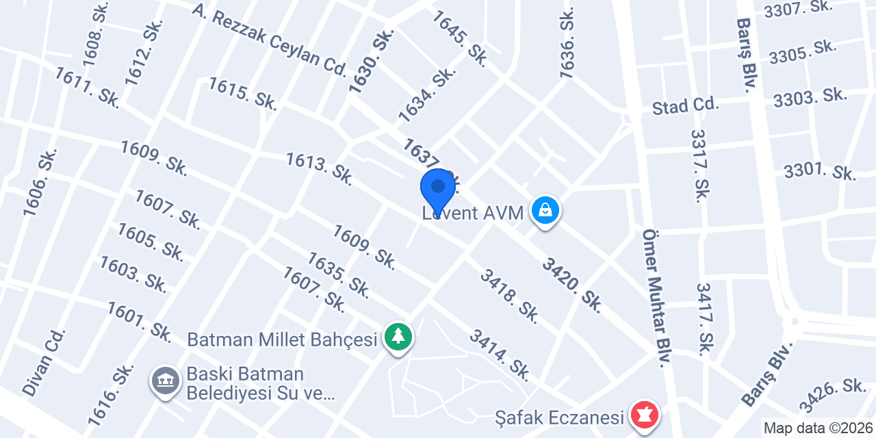 Batman Gergi Tavan ve dekorasyon konumu