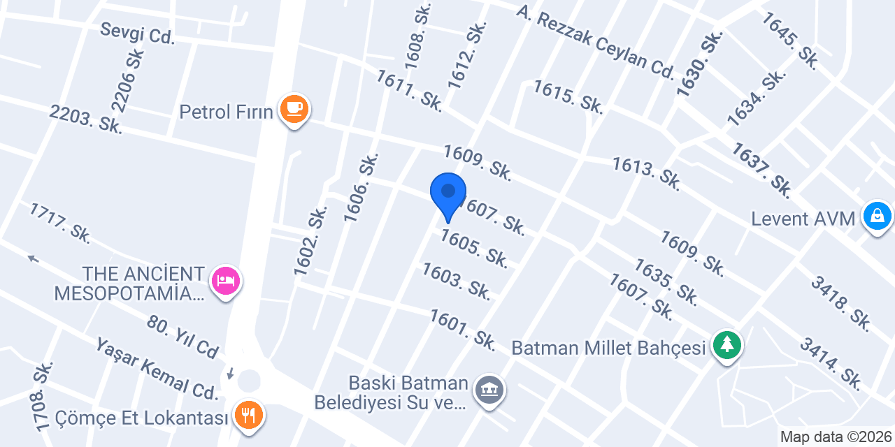 Sahra Yemek Fabrikasi konumu