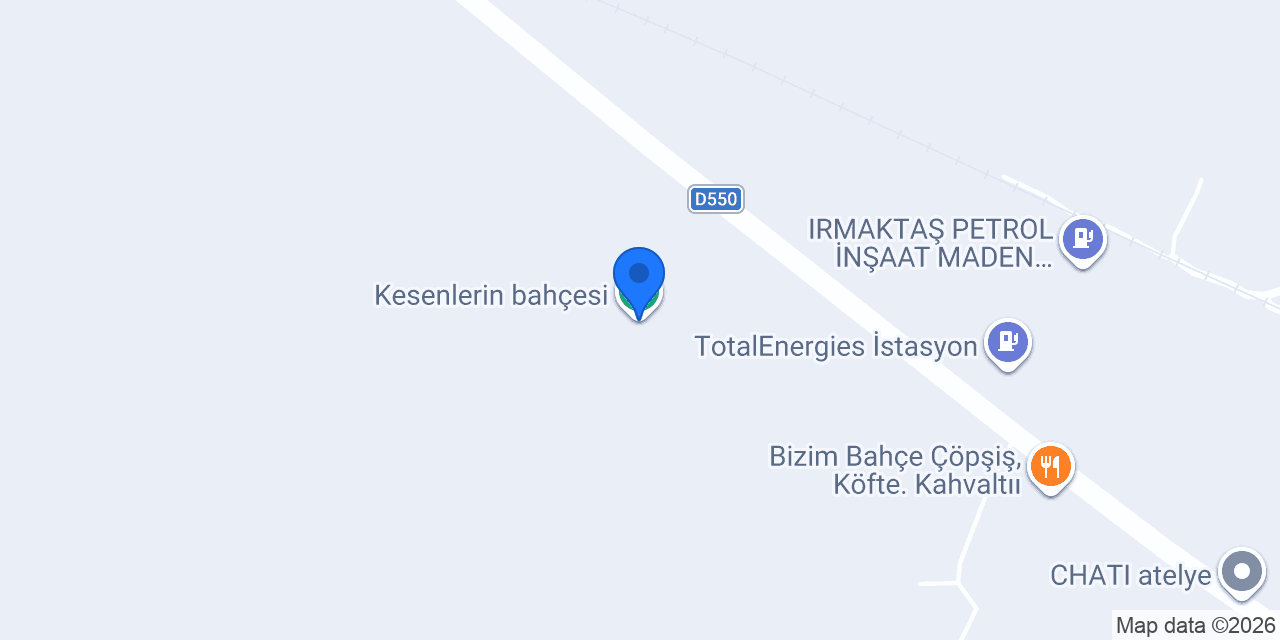 Kesenlerin bahçesi konumu