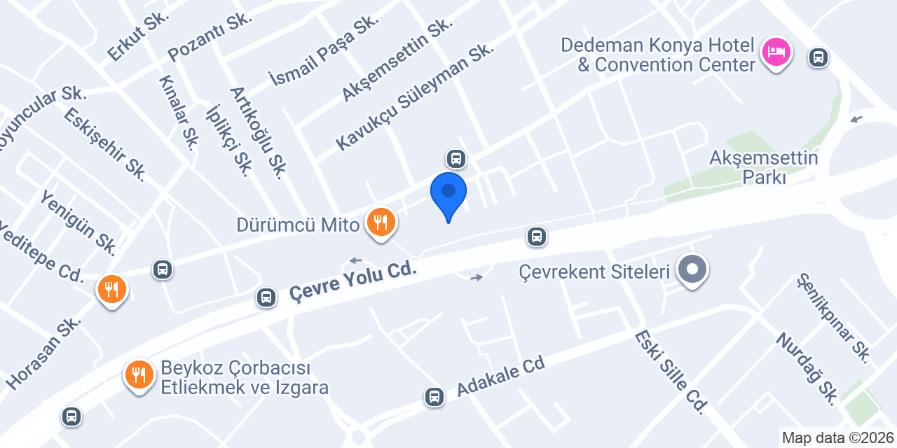 Örnek Avize konumu