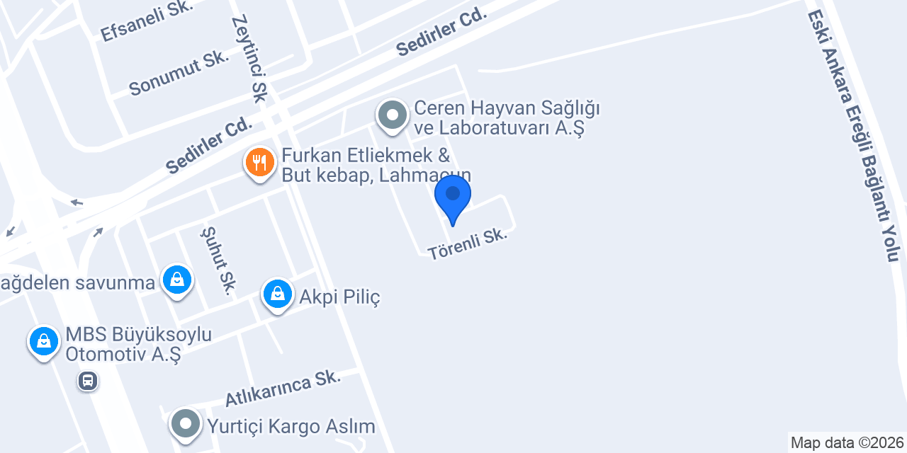 AHM COŞAR MOBİLYA LDT ŞTİ konumu