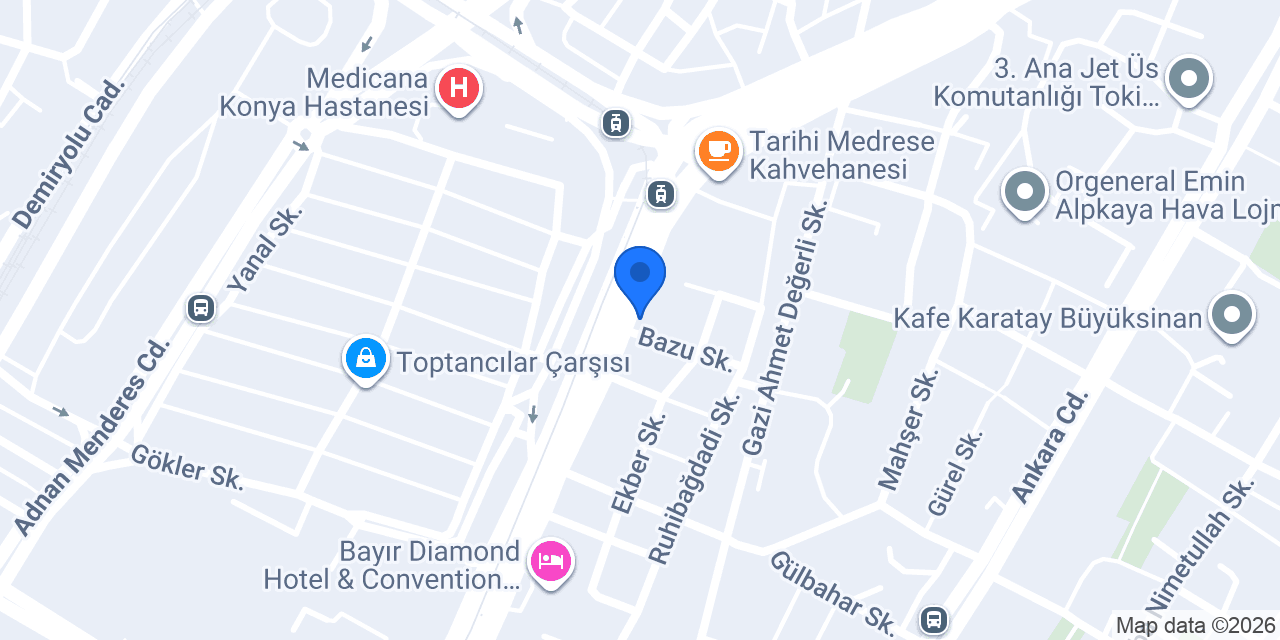 Eminevim Konya Nalçacı Şube konumu