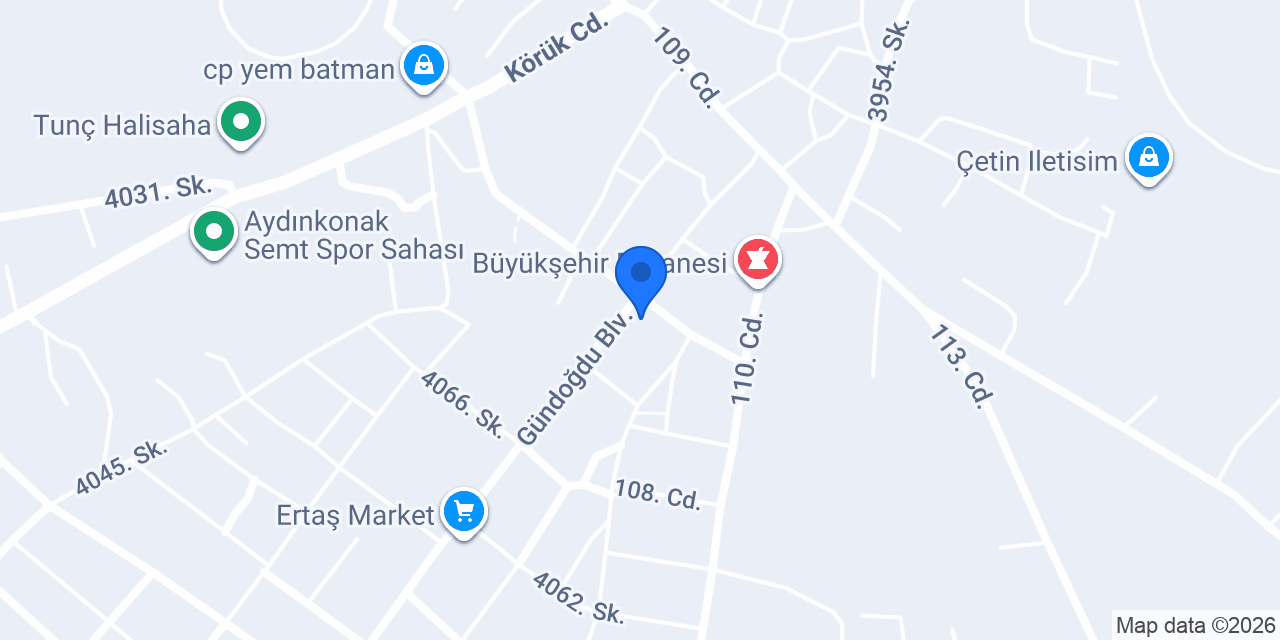 Sevinç ekmek fırını konumu