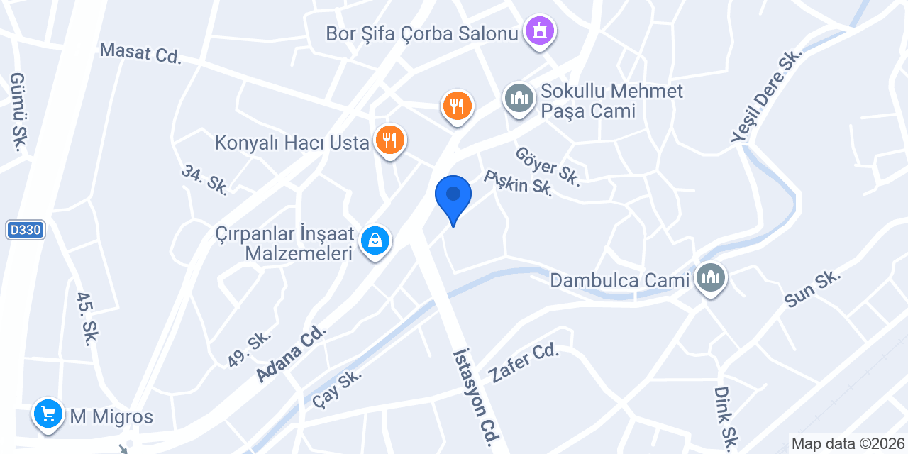 AKDAŞ MÜHENDİSLİK NİĞDE/BOR konumu