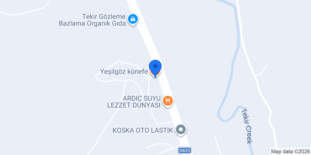 Yeşilgöz künefe konumu