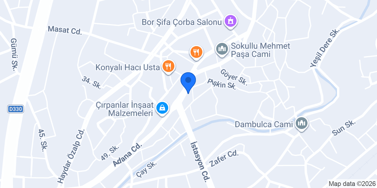 Şelale Döner konumu