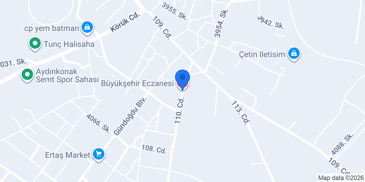 Büyükşehir Eczanesi konumu